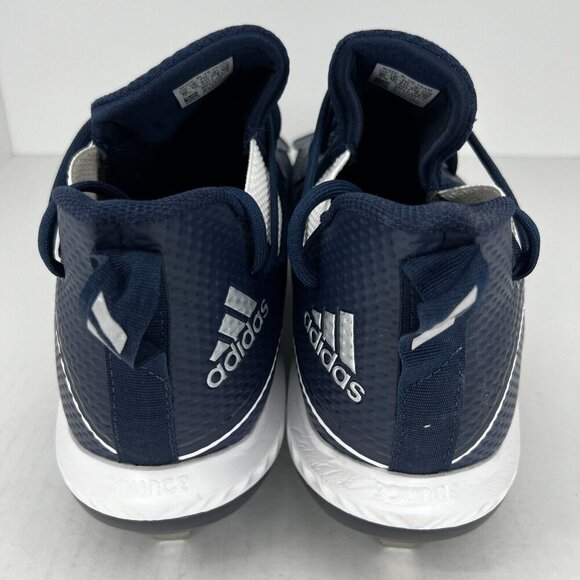 Adidas Mens G28265 Navy Blue White Icon V Bounce Metal Size 16 Baseball Cleats - Picture 5 of 9